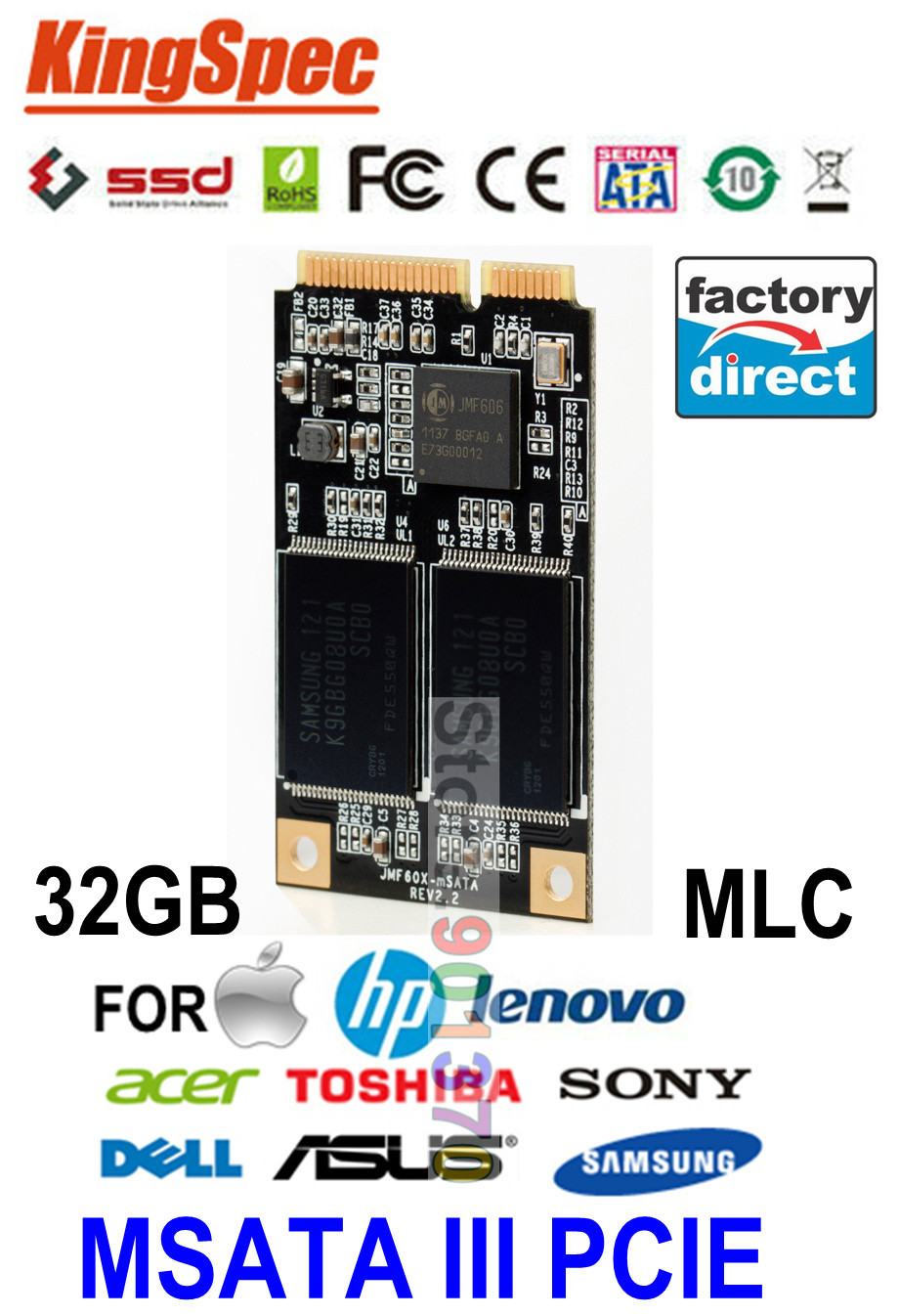 Kingspec Pcie Msata Sata Iii Ssd