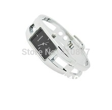 Free shipping fee Massive black stainless steel luxury jewelry bangle women Wrist Watch kimio watch 5pcs