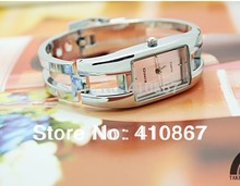 Free shipping fee Massive black stainless steel luxury jewelry bangle women Wrist Watch kimio watch 5pcs