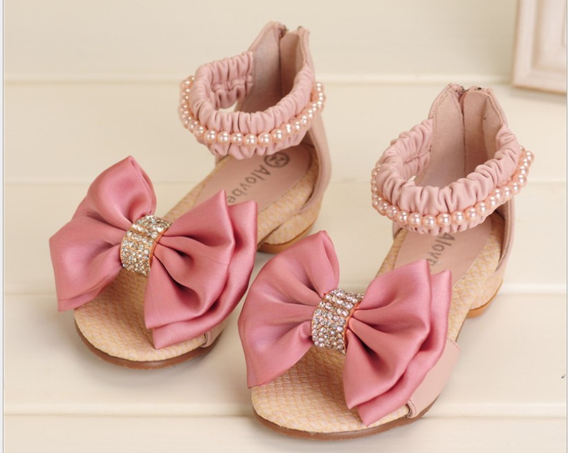 ... Shipping Girls Leather sandals 2014 New baby Kids Summer sandals cute
