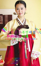Bride fengliu traditional clothes costume water wash yarn fabric dz-518111  Chinese Folk Dance photography clothes 2013