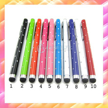 10pcs New Arrival!Good quality Polka Dot Stylus Touch Pen for iPad,for iPhone,Smartphone, S4 I9500,All Tablet Drop shipping