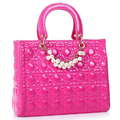 PU Leather Soft South Korea Style Solid Color Women Zipper Bag