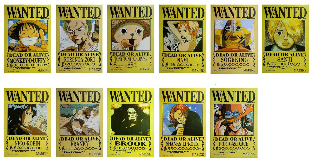 One Piece Wanted Posters Shanks One Piece Wanted Poster