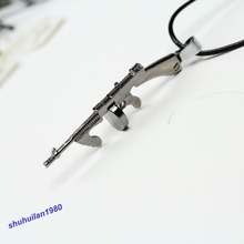 New Fashion 1PCS Men s Metal Army Gun Rifle Chain Necklaces Pendants Fashion Jewelry