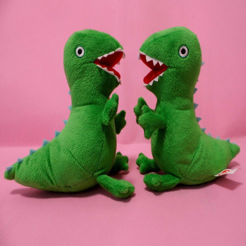 Peppa pig& george pig cartoon dinossauro de pelúcia crianças brinquedos da criança 22cm frete grátis