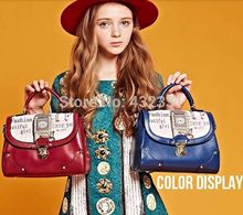 New Arrival Brand Bags 2015 Women s Messenger Bag Fashion Handbag Vintage Print Handbag Women Four