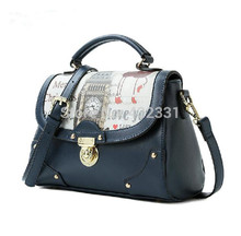 New 2015 Fashion Women Handbag Pu Leather Shoulder Bags Woman Vintage Elegant Shoulder Bags Women Messenger
