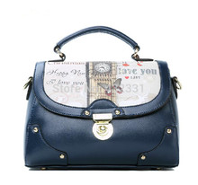 Free Shipping 2015 New Fashionable PU Leather Shoulder Bags For Girls Top Quality Fashion Vintage Designer