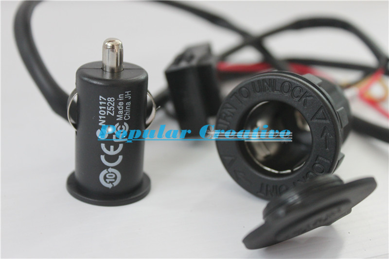 MODIFIED MOTORCYCLE ACCESSORIES MOBILE PHONE CAR CHARGER USB WATERPROOF 12V REFIRES FREE SHIPPING