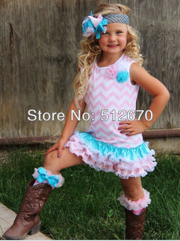 Dress wholesale fresh so cute colorful cotton chevron dress for kids