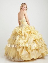 Custom 2013 Sweetheart Appliqued prom dress Quinceanera dress yarn