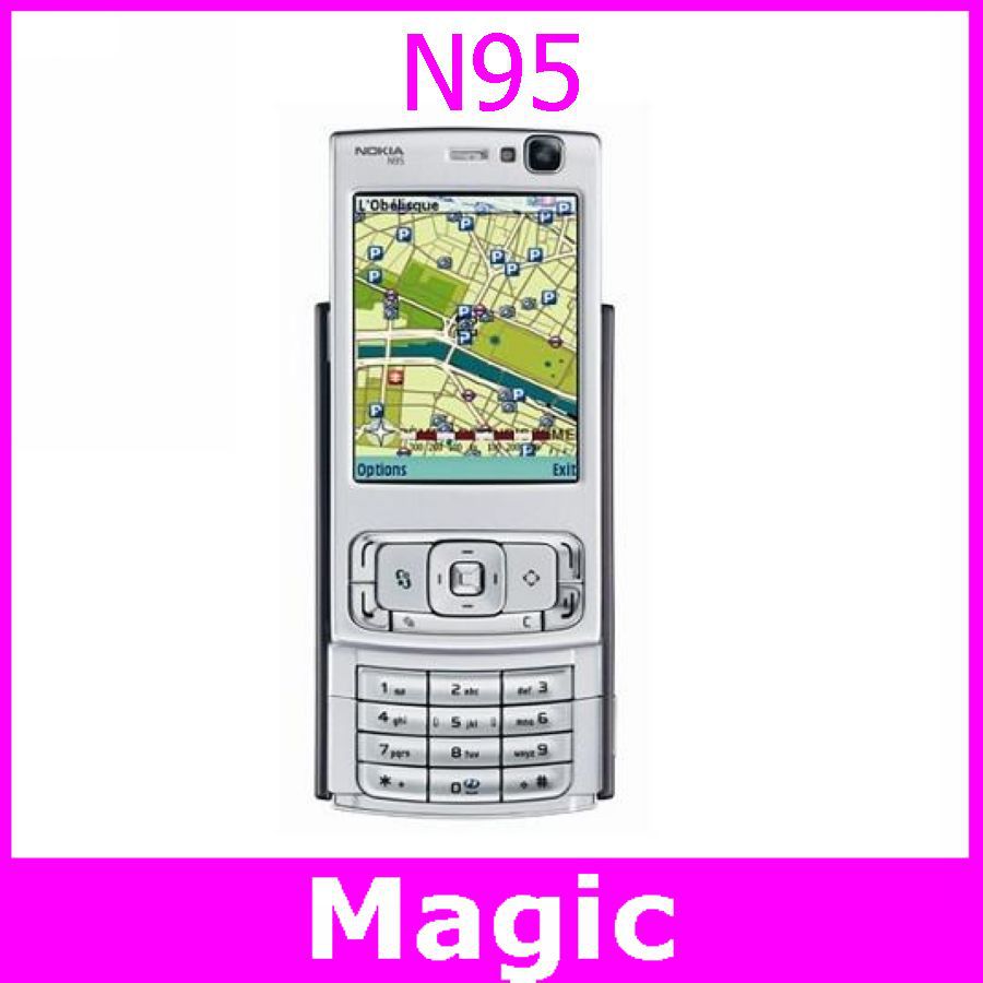 Nokia N95 Original Unlocked Mobile Phone 5MP camera 2 6 inch TFT Screen WIFI GPS FREE