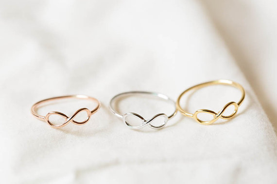 new fashion 2014 summer Infinity Love Knot Ring In Silver Skinny Jewellery finger ring wedding rings