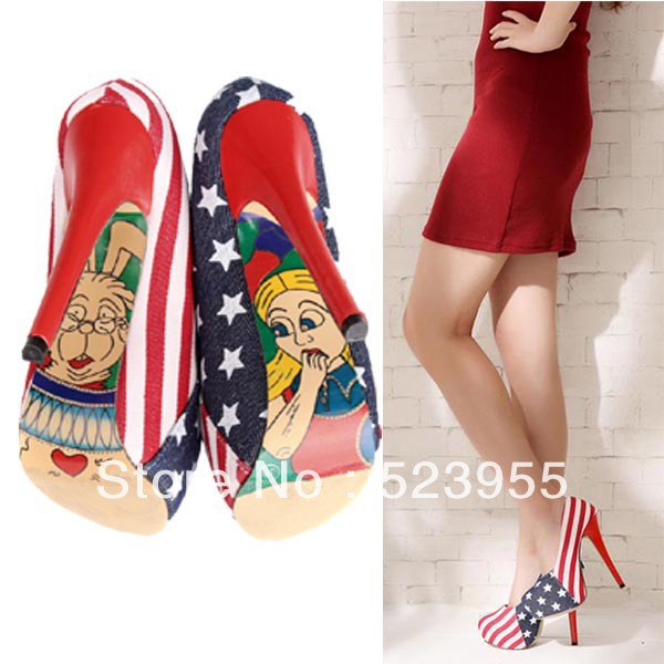 2013-new-arrival-American-flag-color-bolock-thick-high-heels-cartoon-prints-red-bottom-stiletto-women.jpg