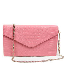 Crocodile Printed Genuine Leather Women Chain Messenger Bag Small Fashion Clutches Classic Lizard Leather Handbag Free
