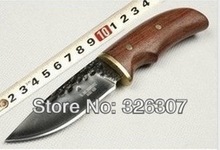 Hand-forged outdoor small straight knife  fruit  copper head small straight