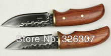 Hand forged outdoor small straight knife fruit copper head small straight