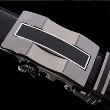 Belt 2015 new arrival men automatic buckle brand designer leather belts for business men which high