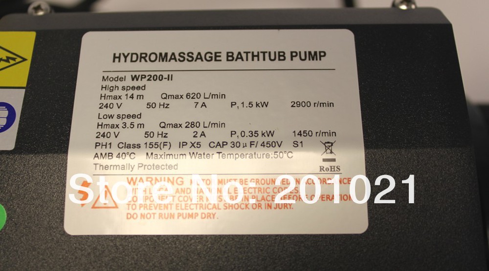 Купить LX гидромассаж wp200ii спа насоса 2 скорость 2hp китайский