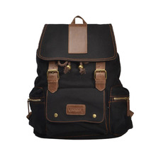 AUGUR Black Men Women Classical Fashion Leisure Backpack Rucksack with Durable Strap