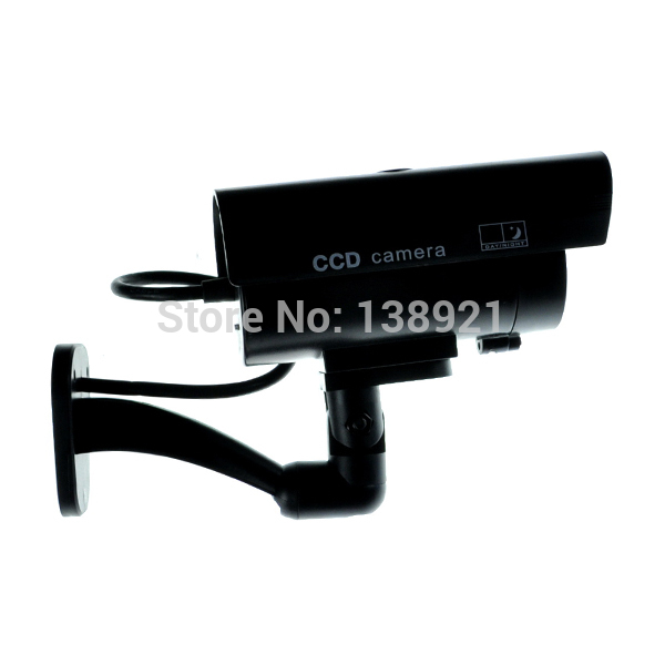 Waterproof Outdoor Dummy Fake CCTV IR Security Camera Flash Red LED CCD Surveillance Camera