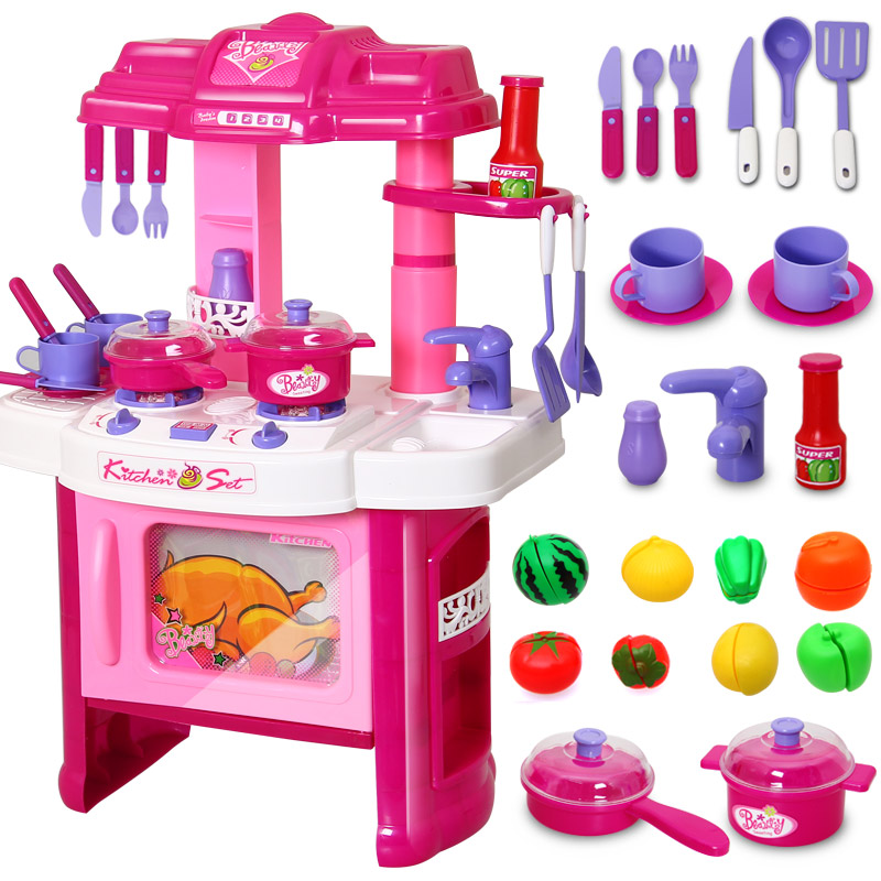 Play Kitchen Set For Girls kids play toy girl baby toy kitchen cooking simulation table Play Kitchen Set For Girls kids play toy girl baby toy kitchen cooking simulation table