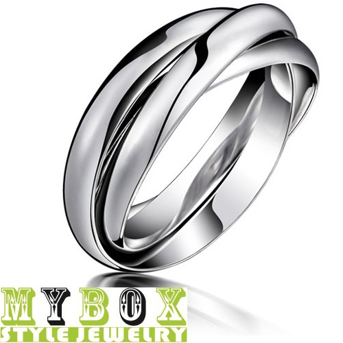 2015 Real Rushed Bands Classic Round Rings Fine Jewelry Wholesale Women Stainless Steel Rings For Party