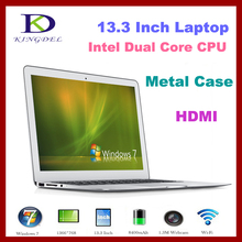 Metal case Ultrathin i5 Laptop computer, Dual core 13.3″ Notebook with 2GB RAM, 64GB SSD, Webcam,WIFI,Bluetooth, 8400Mah Battery
