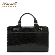2014 fashion elegant crocodile pattern commercial computer ol bag portable file bag briefcase lady bags