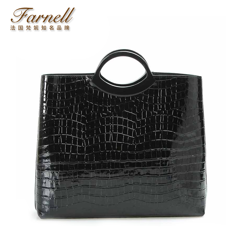 2014 portable female bags crocodile pattern genuine leather women s big bags briefcase Fashion leather handbag