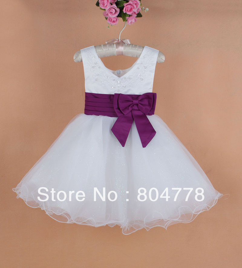New-baby-girl-evening-Dresses-big-Bow-Girl-s-xmas-party-dress-with ...