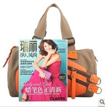 2014 women s handbag canvas bag shoulder bag messenger bag travel casual bag Leisure and fashion