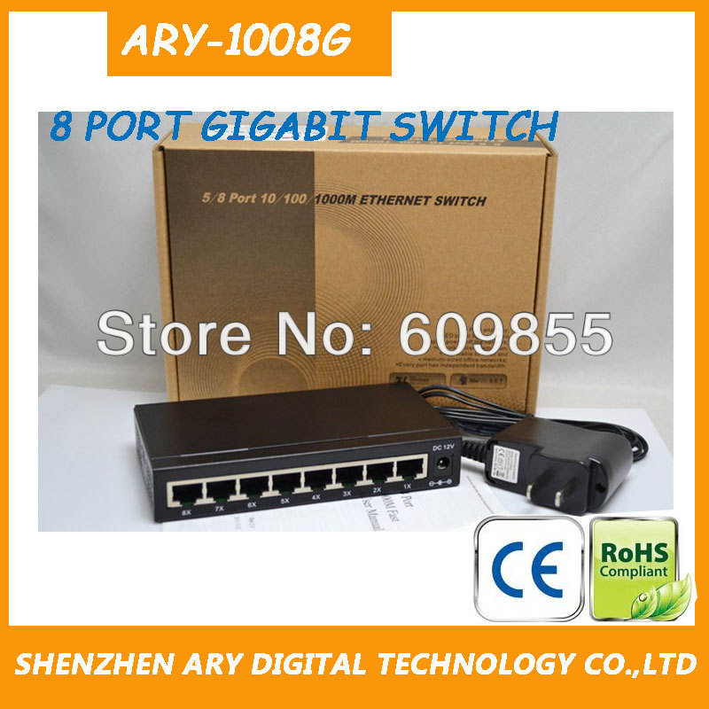 Купить переключатель 8 мини-сетевой порт 10/100/1000 m ethernet сетевой ...