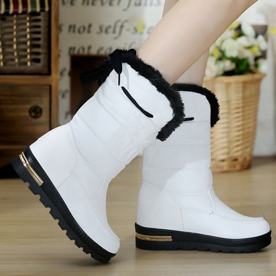 2014 flat thick waterproof snow boots women s boots