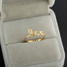 All sizes Hot sale Fashion Exquisite Alloy Love Letters Rings,Fashion ring, (yilia  J1538)