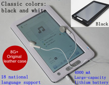 4000mA Ebook reading paper reader electronic 7 High 1080p Digital Touch Screen 8GB Plus Original leather