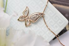 ROXI delicate rose golden new arrival butterfly necklaces fashion jewelrys for women Valentine s Day Christmas