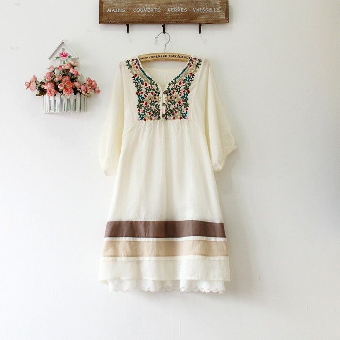 Cotton peasant dresses