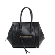 2014 Large women s pu leather handbag smiley big shoulder bags fashion designers brand for ladies