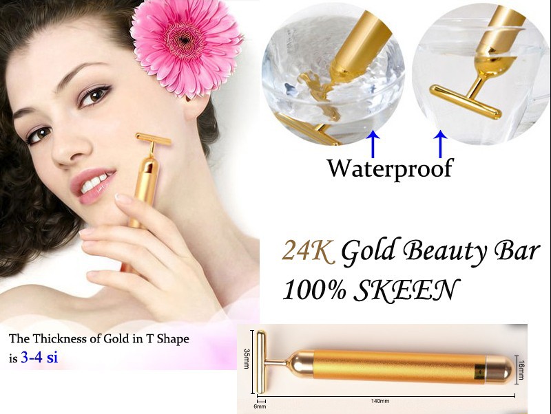  Beauty Bar HOT Sale 24K Gold Magic Energy Beauty Bar Face Massag Active Gold Beauty