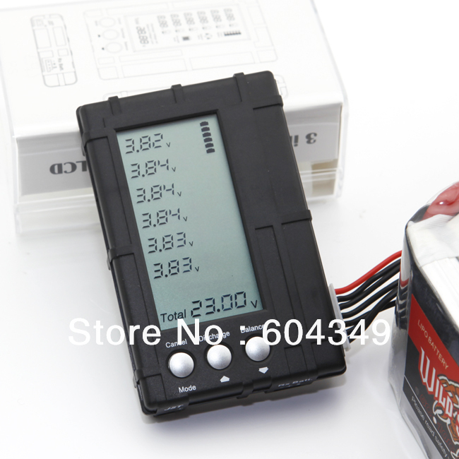 -6s lipo li-fe Battery Balance Lcd Voltage Meter Tester and Discharge 