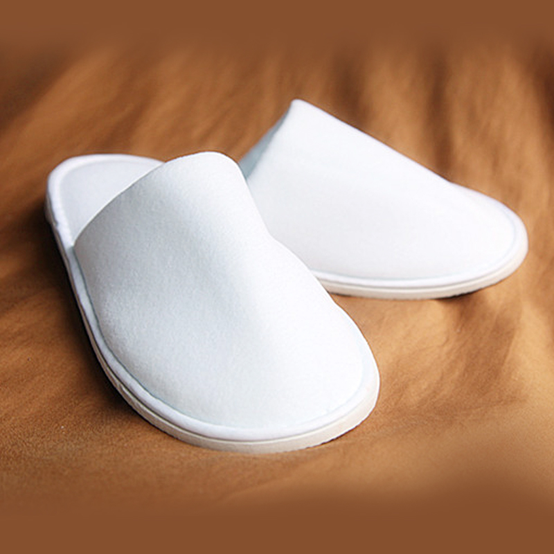 slippers white   the family slippers travel one hotel Slippers family for Disposable time