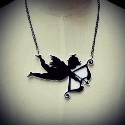 13N The Arrow of Cupid Charm Necklace Pendant For Women