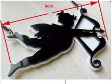 13N Cupid Laser Cut Acrylic Fairy Tales Figure Fashion Pendants Necklaces
