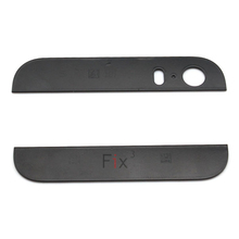 1 Pair New Genuine Top and Bottom Glass of Back Plate for iPhone 5s Black