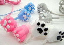 New gifts earbuds earphones cute Cartoon cat’s claw ears earphones phone computer tablet MP3 stereo headphone free sheeping