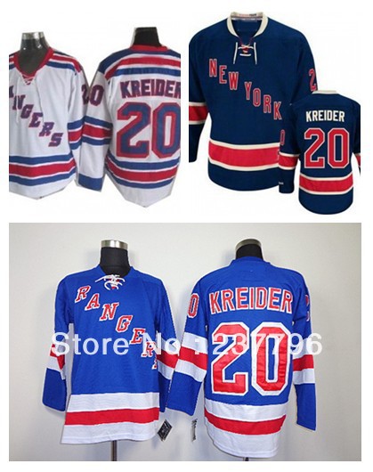 Cheap-New-York-Rangers-Jersey-Chris-Kreider-20-Ice-Hockey-Men-s-Blue ...