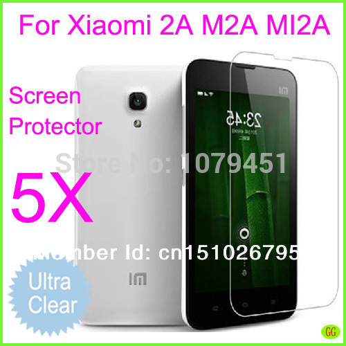 hot sale 5pcs free shipping mobile phone Xiaomi 2A M2A MI2A screen protector Best ultra clear