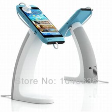 Newest Mobile phone anti-theft display alarm stands with charge and alarm function, remote controller